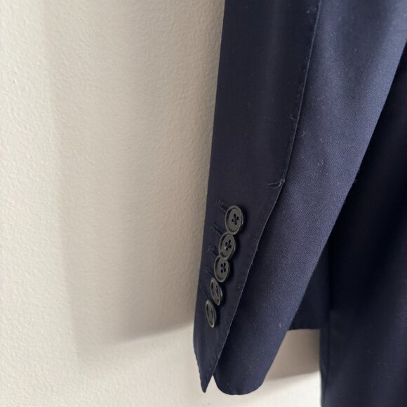 Tom Ford Peak Lapel O Connor Navy Sport Coat/ Blazer, Surgeon's Cuffs - 38 - Picture 9 of 15